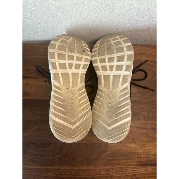 Adidas Shoes Womens 8 Cloudfoam Walking Sneakers Lace Up AC8247 Black Fabric - Picture 10 of 10